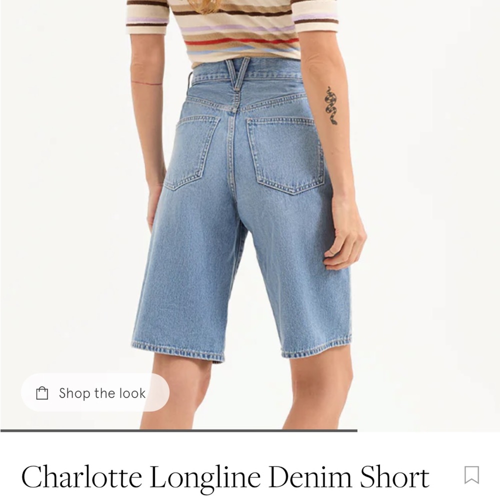 Veronica Beard Light Blue Denim Bermudas - Picture 3 of 3